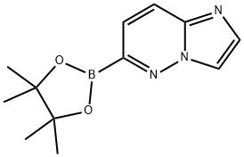 6-(4,4,5,5-TETRAMETHYL-1,3,2-DIOXABOROLAN-2-YL)IMIDAZO[1,2-B]PYRIDAZINE Struktur