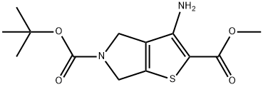 5-TERT-BUTYL 2-METHYL 3-AMINO-4H-THIENO[2,3-C]PYRROLE-2,5(6H)-DICARBOXYLATE Struktur