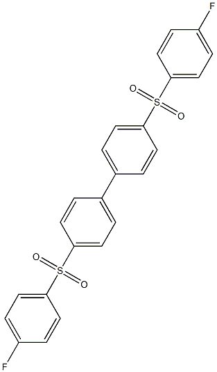 1,1'-Biphenyl, 4,4'-bis[(4-fluorophenyl)sulfonyl]- Struktur