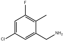 (5-CHLORO-3-FLUORO-2-METHYLPHENYL)METHANAMINE Struktur