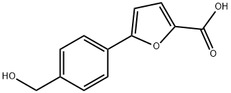 5-(4-(HYDROXYMETHYL)PHENYL)FURAN-2-CARBOXYLIC ACID Struktur