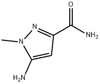 5-Amino-1-methyl-1H-pyrazole-3-carboxylic acid amide Struktur