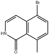 5-bromo-8-methyl-1,2-dihydroisoquinolin-1-one Struktur