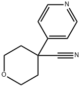 4-(Pyridin-4-yl)oxane-4-carbonitrile Struktur