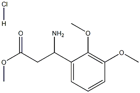 Methyl 3-amino-3-(2,3-dimethoxyphenyl)propanoate hydrochloride Struktur