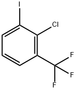 2-Chloro-1-iodo-3-(trifluoromethyl)benzene Struktur