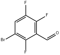 5-Bromo-2,3,6-trifluorobenzaldehyde Struktur