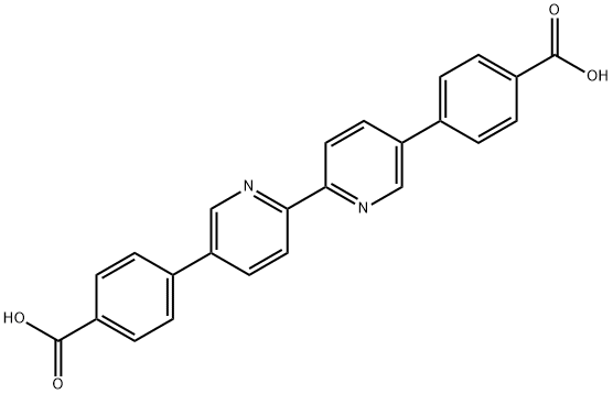 Benzoic acid,4,4'-[2,2'-bipyridine]-5,5'-diylbis- Struktur