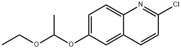 6-(1-Ethoxyethoxy)-2-chloroquinoline Struktur