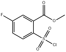 Methyl 2-(chlorosulfonyl)-5-fluorobenzoate, 1374249-78-1, 結構式