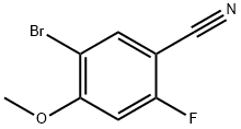 5-Bromo-2-fluoro-4-methoxy-benzonitrile Struktur