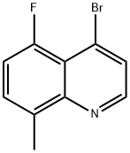 4-Bromo-5-fluoro-8-methyl-quinoline Struktur