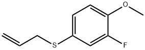 ALLYL(3-FLUORO-4-METHOXYPHENYL)SULFANE Struktur