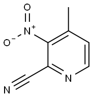 4-Methyl-3-nitro-pyridine-2-carbonitrile Struktur