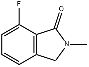 7-fluoro-2-methyl-3h-isoindol-1-one Struktur