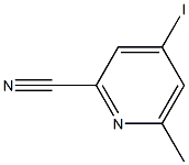 4-iodo-6-methylpyridine-2-carbonitrile Struktur