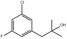 1-(3-CHLORO-5-FLUOROPHENYL)-2-METHYLPROPAN-2-OL Struktur