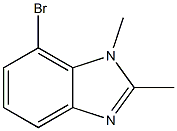 7-Bromo-1,2-dimethyl-1H-benzo[d]imidazole Struktur