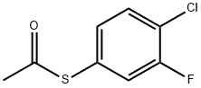 S-(4-CHLORO-3-FLUOROPHENYL) ETHANETHIOATE Struktur