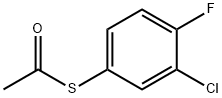 S-(3-CHLORO-4-FLUOROPHENYL) ETHANETHIOATE Struktur