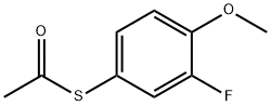 S-(3-FLUORO-4-METHOXYPHENYL) ETHANETHIOATE Struktur