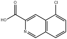 5-CHLOROISOQUINOLINE-3-CARBOXYLIC ACID Struktur