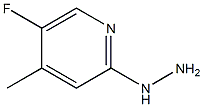 5-Fluoro-2-hydrazinyl-4-methylpyridine Struktur