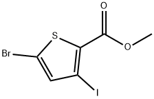 METHYL 5-BROMO-3-IODO-2-THIOPHENECARBOXYLATE Structure