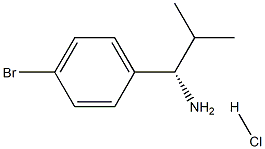 (S)-1-(4-ブロモフェニル)-2-メチルプロパン-1-アミン塩酸塩 化學(xué)構(gòu)造式