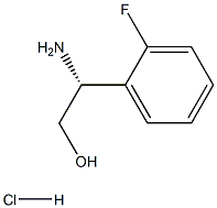 (2R)-2-AMINO-2-(2-FLUOROPHENYL)ETHAN-1-OL HYDROCHLORIDE Struktur