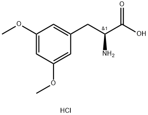 (S)-2-AMINO-3-(3,5-DIMETHOXYPHENYL)PROPANOIC ACID HYDROCHLORIDE Struktur