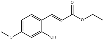 2-Propenoic acid, 3-(2-hydroxy-4-methoxyphenyl)-, ethyl ester, (E)- Struktur