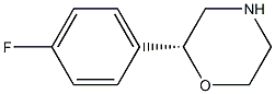 (2R)-2-(4-fluorophenyl)morpholine Struktur