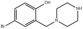 4-bromo-2-[(piperazin-1-yl)methyl]phenol Struktur