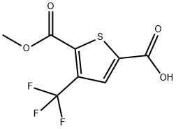 5-(METHOXYCARBONYL)-4-(TRIFLUOROMETHYL)THIOPHENE-2-CARBOXYLIC ACID Struktur