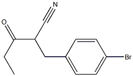 2-(4-BROMOBENZYL)-3-OXOPENTANENITRILE Struktur