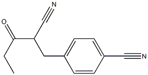 4-(2-CYANO-3-OXOPENTYL)BENZONITRILE Struktur