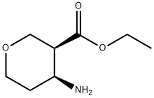 (3S,4S)-ethyl 4-aminotetrahydro-2H-pyran-3-carboxylate Struktur