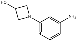 1-(4-aminopyridin-2-yl)azetidin-3-ol Struktur