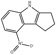 8-NITRO-1,2,3,4-TETRAHYDROCYCLOPENTA[B]INDOLE Struktur