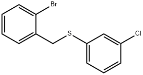 (2-BROMOBENZYL)(3-CHLOROPHENYL)SULFANE Struktur