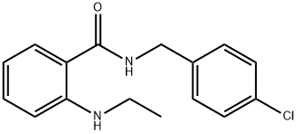 N-(4-CHLOROBENZYL)-2-(ETHYLAMINO)BENZAMIDE Struktur