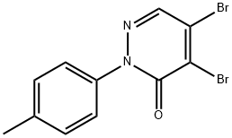 4,5-Dibromo-2-p-tolyl-2H-pyridazin-3-one Struktur