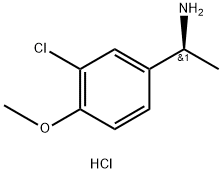 (1S)-1-(3-CHLORO-4-METHOXYPHENYL)ETHYLAMINE HYDROCHLORIDE Struktur