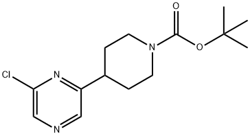 TERT-BUTYL 4-(6-CHLOROPYRAZIN-2-YL)PIPERIDINE-1-CARBOXYLATE Struktur