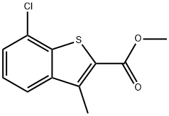 METHYL 7-CHLORO-3-METHYLBENZO[B]THIOPHENE-2-CARBOXYLATE Struktur