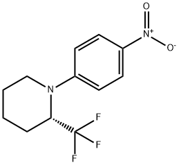 (S)-1-(4-NITROPHENYL)-2-(TRIFLUOROMETHYL)-PIPERIDINE Struktur