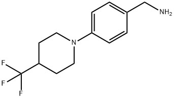 4-(4-TRIFLUOROMETHYL-PIPERIDIN-1-YL)-BENZYLAMINE Struktur