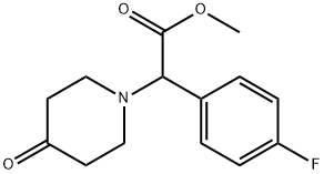 METHYL 2-(4-FLUOROPHENYL)-2-(4-OXOPIPERIDIN-1-YL)ACETATE Struktur