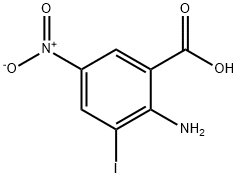 2-AMINO-3-IODO-5-NITROBENZOIC ACID Struktur